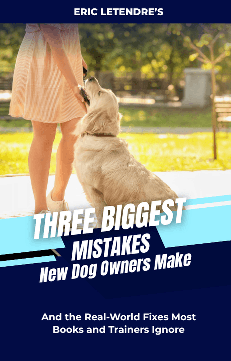 The 3 Biggest Mistakes New Dog Owners Make — free guide cover